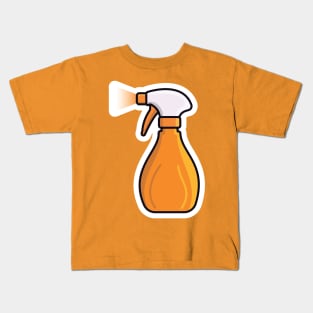 Disinfect and Cleaning Spray Bottles vector illustration. Home cleaning service objects icon concept. Cleaning spray bottle nozzle close up vector design. Kids T-Shirt